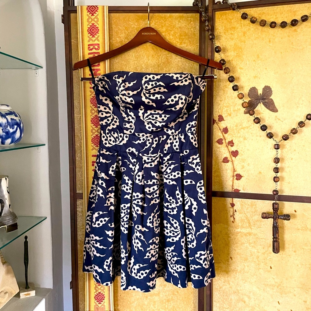 French Connection Hawaiian Strapless Dress Size Four